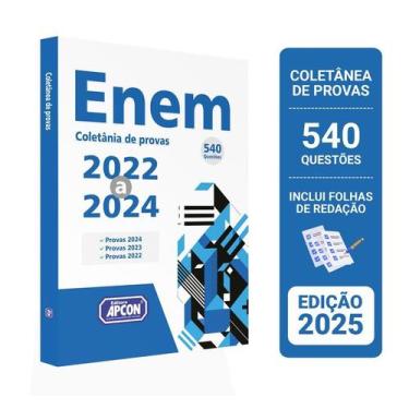 Imagem de Coletânea de Provas ENEM  540 Questões das Edições 2022 a 2024 - Edito