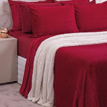 Imagem de Cobertor Plush Dreams Confort Inverno Queen 1 Peça (Ruby)