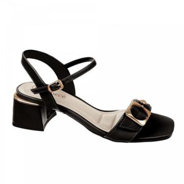Imagem de Sandalia Bebece T5240-151 Feminino, Preto, 36