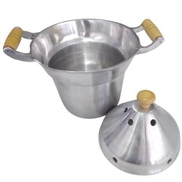 Imagem de Fervedor De Leite Em Alumínio Fundido Batido 2,5L Polido - M&T Distrib