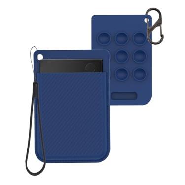 Imagem de FJIASTB Capa para gravador de voz Plaud Note Pro AI 2025, capa protetora de silicone macio para crianças, à prova de choque, à prova d'água (azul)