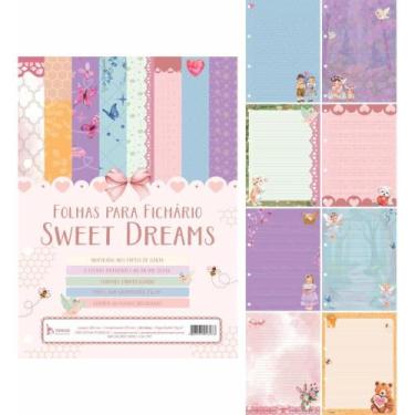 Imagem de Bloco Papel de Carta Sweet Dreams 75G 200X275MM Pacote com 04 - Tamoio
