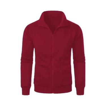 Imagem de Jaqueta Masculina De Outono Com Zíper De Manga Longa, Quente, Cor Sóli