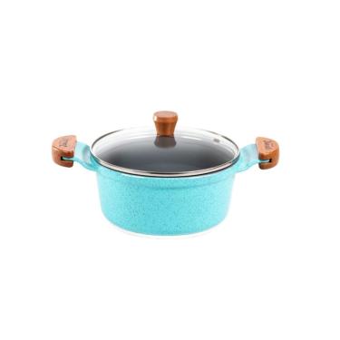 Imagem de Caçarola Azul Turquesa Antiaderente Cerâmica Javali Am 20Cm