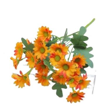 Imagem de Flores Artificiais, Adequadas Para Casamentos E Jardins — Plantas Decorativas Realistas Para Uso Interno E Externo.(laranja-9,1 unidade)