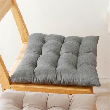 Imagem de Almofadas para cadeiras de jantar, almofadas respiráveis ​​para cadeiras de cozinha com amarras, para cozinha, sala de jantar, escritório, sala de estar e pátio