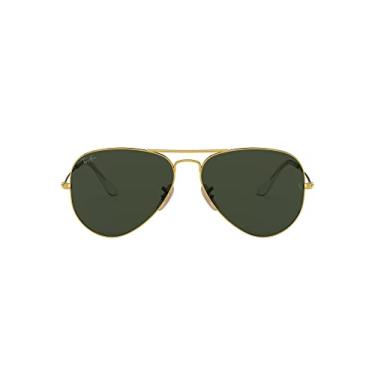 Imagem de Óculos de Sol Ray-Ban Aviator Large Metal 0RB3025 W3400 Tam 58 / Ouro - Lentes Verde
