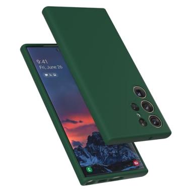 Imagem de E Segoi Capa projetada para Galaxy S23 Ultra, capa à prova de choque de borracha gel de silicone líquido, almofada de forro de pano de microfibra macia compatível com Galaxy S23 Ultra 5G de 6,8