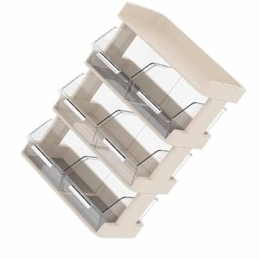 Imagem de LiebeWH Organizador de Saquinhos de chá para Bancada, Rack de Armazenamento de Madeira de 3 Camadas, Design Elegante para chá e café No Escritório ou Em Casa (4 camadas 30x17x42,5cm)