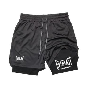 Imagem de Shorts Esportivos Masculinos Justos De Secagem Rápida E Respiráveis Co