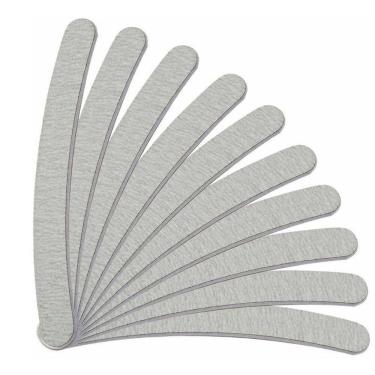 Imagem de Lixa Banana 100/180 Gel Unha Porcelana Fibra Tips 25Un