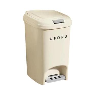 Imagem de Lixeira De Grande Capacidade Para Cozinha E Banheiro Com Pedal Manual 