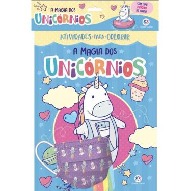 Imagem de Livro A Magia Dos Unicórnios - Kit Com Máscara