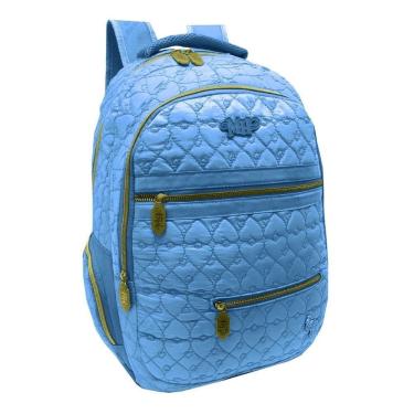 Imagem de Mochila Michele Hobbs Feminina Juvenil Escolar Notebook Gran