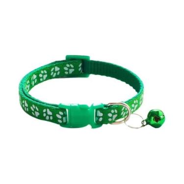 Imagem de Coleira De Sino Multicolorida Para Gatos, Colar De Corda Com Estampa D