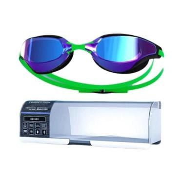 Imagem de Óculos De Natação Antiembaçante E Anti-UV Para Adultos, Lente De Ângul