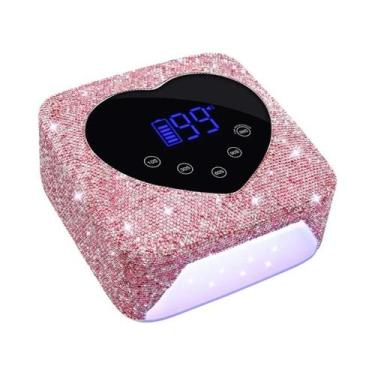 Imagem de Lâmpada UV LED Recarregável De 72W Sem Fio Com 30 LEDs Para Secagem De