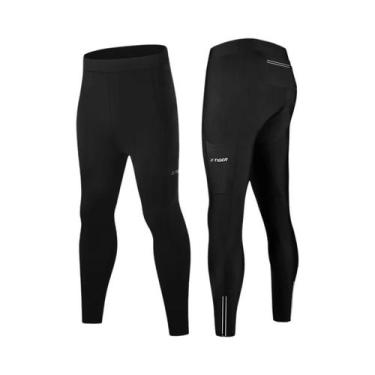 Imagem de Calças De Ciclismo Masculinas Para Inverno, Quentes, Com Almofadas De 