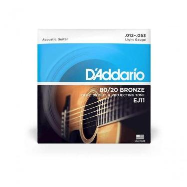 Imagem de Encordoamento Violão Aço .012-.053 80-20 Bronze Ej11 D Addario