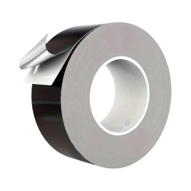 Imagem de Fita Adesiva De Alumínio Preta De Alta Temperatura Para Reparo De Duto