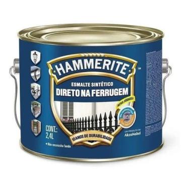 Imagem de Tinta Hammerite  Direto Na Ferrugem - 2,4 Litros - Coral, AMARELO BRIL