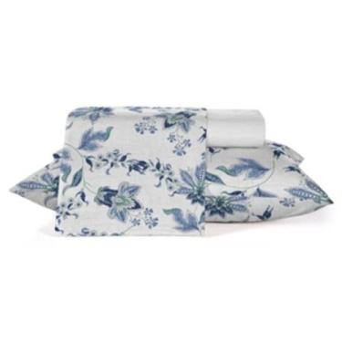 Imagem de Jogo cama casal 150 fios 4 peças diamante teka - 100% algodão, BATIK