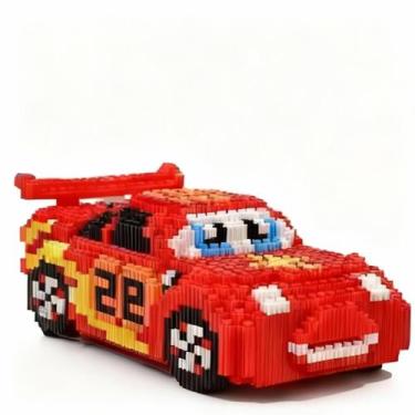 Imagem de Blocos de Montar Carro de Corrida + 800 Peças  Brinquedo Criativo e Ed