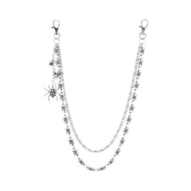 Imagem de Cinto De Cintura Duplo Unissex Estilo Harajuku Punk Acessório De Jeans