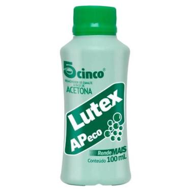 Imagem de REMOVEDOR DE ESMALTE COM ACETONA LUTEX AP ECO CINCO 100ml