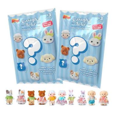Imagem de Boneco Surpresa Casinha Feliz Família Adultos - Kit Com 2 Un - Zoop To