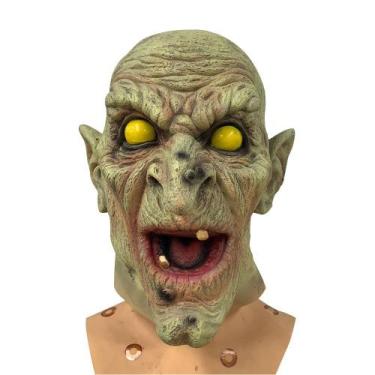 Imagem de Máscara de bruxa assustadora Bumpback com olhos amarelos para o Hallow