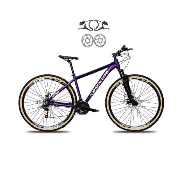 Imagem de Bicicleta Aro 29 Absolute Nero 5 Alumínio Freio Hidráulico 24v Garfo Suspensão Mountain Bike Roxo 19