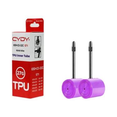 Imagem de Câmara De Ar TPU Para Bicicleta De Estrada 650C 27g 650x23C-32C Válvul