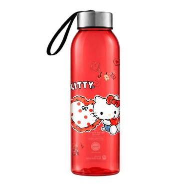 Imagem de Garrafinha de Água Squeeze Tampa Inox e Alça 800ml Personagens - - Ban