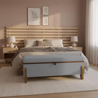 Imagem de Recamier Puff Baú Sapateira Organizador Para Briquedos Cobertor Cama Q