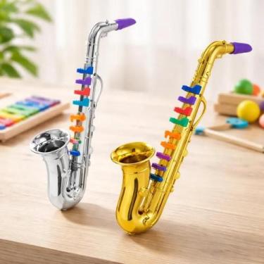 Imagem de Saxofone Infantil Musical Brinquedo Jazz Crianças Educativo - Yeet