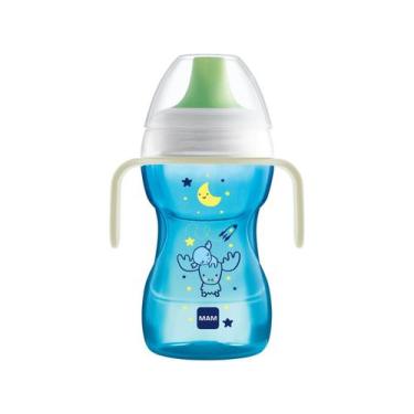 Imagem de Copo de Transição infantil Fun To Drink  270ml Azul - MAM, Azul