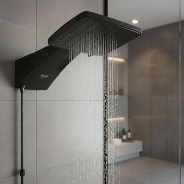 Imagem de Ducha zagonel quadratta eletronica 5500w 127v black