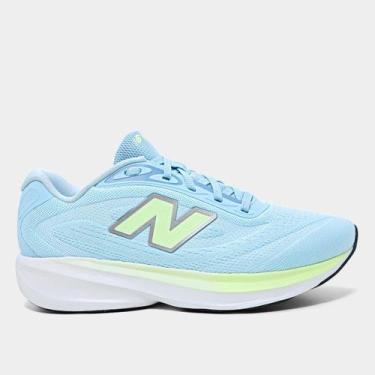 Imagem de Tenis New Balance Fresh Foam 680v9 Feminino, Azul claro, Verde, 36