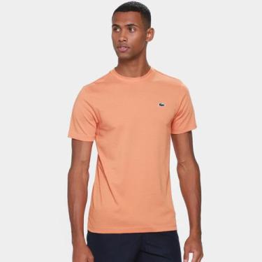 Imagem de Camiseta Lacoste Masculina, Laranja, M