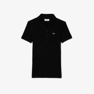 Imagem de Camisa Polo Lacoste Slim Fit L.12.D em Algodão Canelado Feminina-Feminino