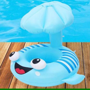 Imagem de Boia Inflavel Infantil Peixe Snel Home, Azul, único