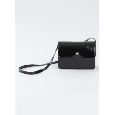 Imagem de Bolsa Infantil Menina Transversal Brilhante Preto - Molekada, U