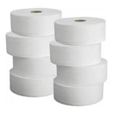 Imagem de Papel Higiênico Rolão 300mts Branco Pacote C/ 8 Und - Isapel, Branco, 