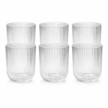 Imagem de Jogo de Copos 270ml com 6 Peças Vidro Canelado - Casita