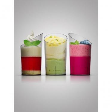 Imagem de Copo Descartável Pic 061 Verrine Plastilania Cristal para Bebidas 60ML em Plástico Prata para Festas Higipack