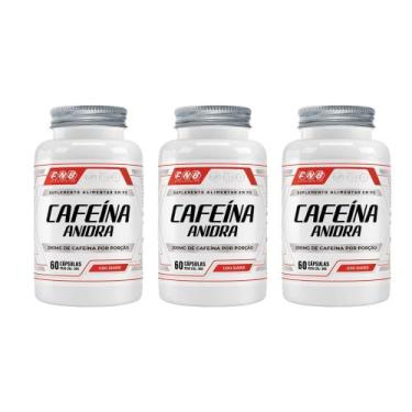 Imagem de Kit 3 Cafeína Anidra 200mg 3x60 cápsulas FNB Sports Nutrition - Flora 