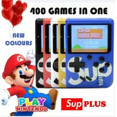 Imagem de Mini console Sup Portable Retro 400 Games com gamepad vermelho - Light