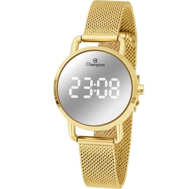 Imagem de Relógio CHAMPION feminino digital dourado CH48199B