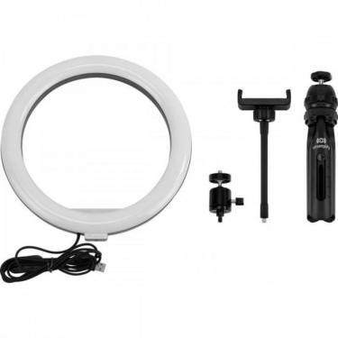 Imagem de Ring Light Streamplify Ring 10 com 120 LED 10 Níveis de Brilho Tripé Ajustável e 480 Lúmens para Streaming Fotografia